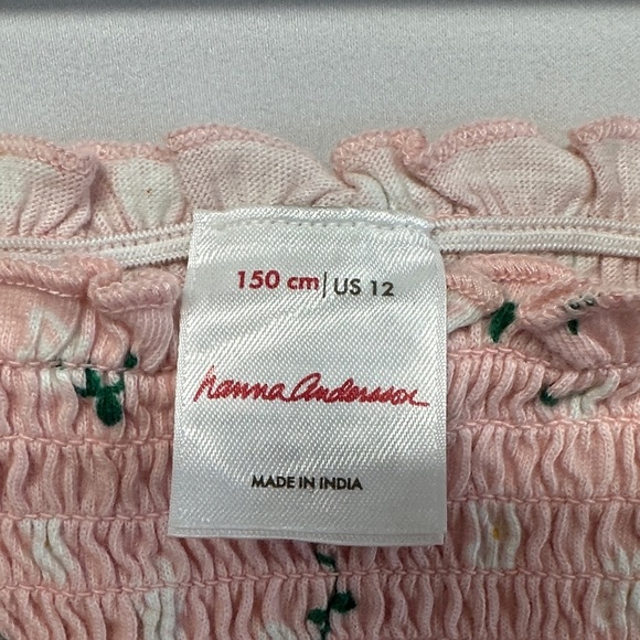 Hanna Andersson Light Pink Floral Smocked Dress - Picture 2 of 3